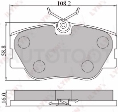 Колодки тормозные передние -1BP054 Part-One для MERCEDES E-CLASS