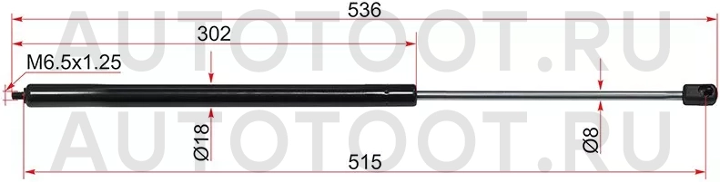 Амортизатор капота Mercedes-Benz C-Class 00-08 / CLK-Class 02-10 (Слева) - Артикул STA2038800429 - Производитель Sat - Фото, Отзывы, Цены