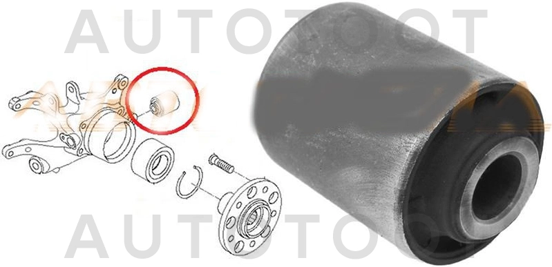 Сайлентблок задней цапфы задний -STMR418066F Sat для MITSUBISHI PAJERO