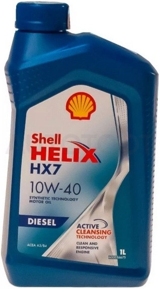 Масло моторное полусинтетическое Shell Helix Diesel HX7 10W-40 1л