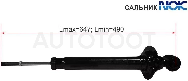 Стойка задняя TOYOTA MARK X/CROWN/LEXUS IS250/300/350 04- LH=RH