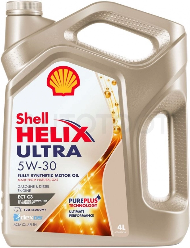 Масло моторное синтетическое Shell Helix Ultra ECT C3 5W-30 4л