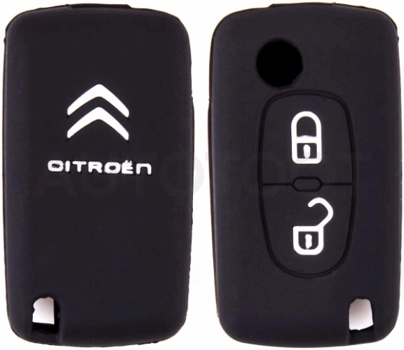 CITROEN Чехол на ключ автомобильный SW силиконовый CITROEN(2 кнопки)
