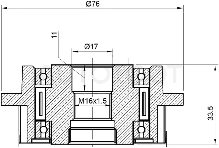 Шкив генератора VW MULTIVAN/TOUAREG/TRANSPORTER 2,5D 04