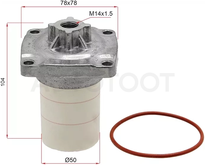 Фильтр топливный на ТНВД TOYOTA Hilux/Fortuner 1-2GDFTV 15
