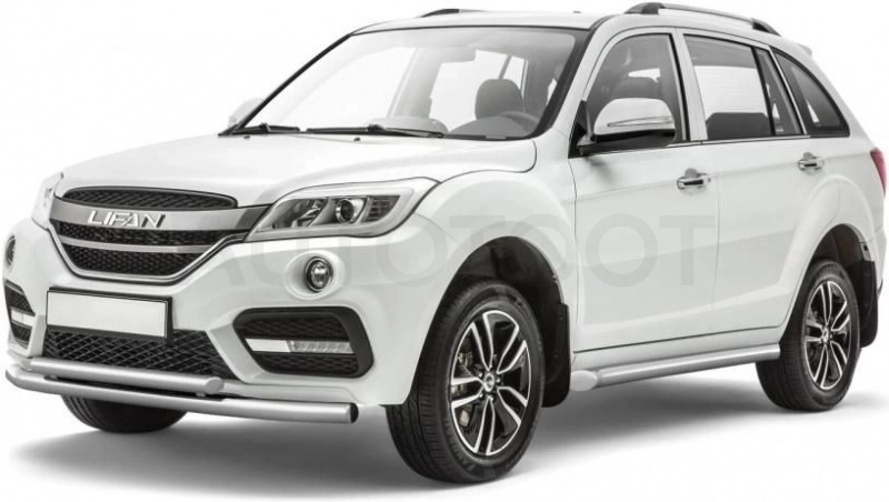 LIFAN X60 2017- Защита порогов вогнутая Ø63мм (НПС) - Артикул 14010203 - Производитель PT Group - Фото, Отзывы, Цены