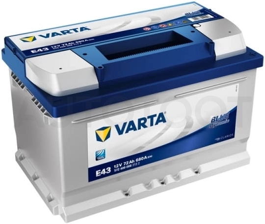 Аккумулятор VARTA 72Ah 680A обратная полярность(-+)