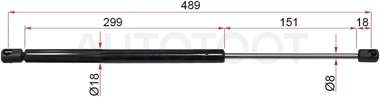 Амортизатор крышки багажника Volkswagen Jetta 10- (Справа=Слева) - Артикул ST5C6827550 - Производитель Sat - Фото, Отзывы, Цены