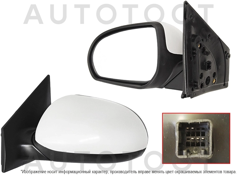 Зеркало левое (электрическое, с подогревом, 5 контактов) -OEM0088ZL O.E.M. для KIA RIO