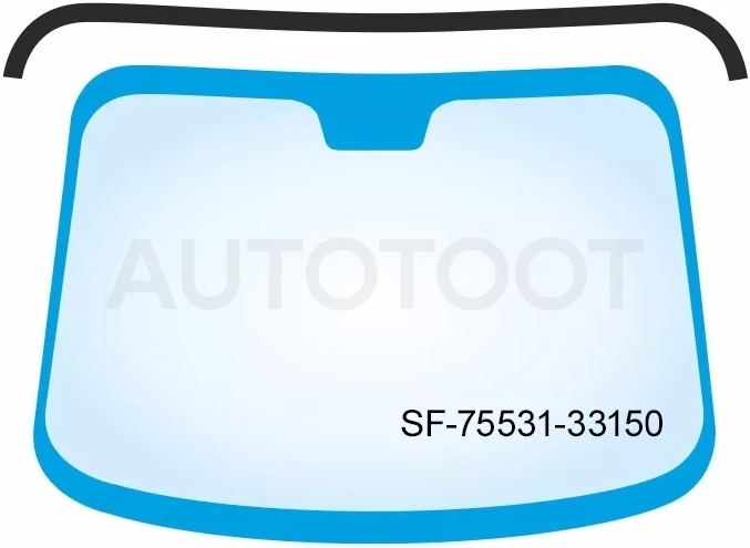 Молдинг лобового стекла (Сверху) Toyota Camry (XV70) 17-21 / Camry UAE/USA 17-20