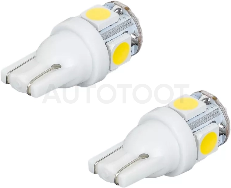 Лампочка светодиод. T10 (W5W) STANDARD, 6000K, 12В, 0.7Вт, 5LED, Поляр. - Артикул AEAR301 - Производитель Airline - Фото, Отзывы, Цены