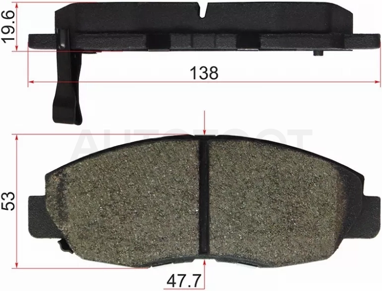 Колодки тормозные (Спереди) Honda Accord 93-98 / Civic 00-06 / CR-V 95-06 / Civic USA 05-08