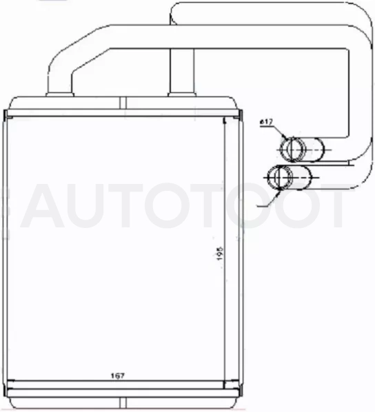 Радиатор отопителя салона Kia Cerato 04-09