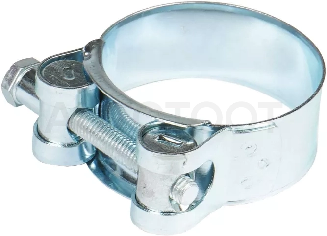 Хомут силовой 43-46/20мм, шарнирный, W1(оцинк.)