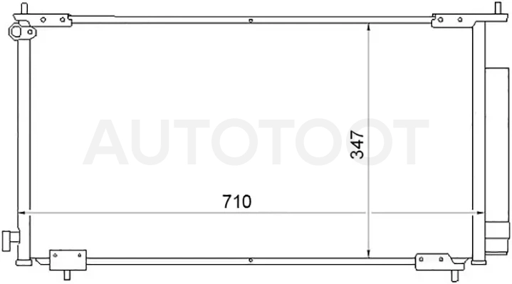 Радиатор кондиционера HONDA CR-V 01-06 - Артикул STHD663940 - Производитель Sat - Фото, Отзывы, Цены