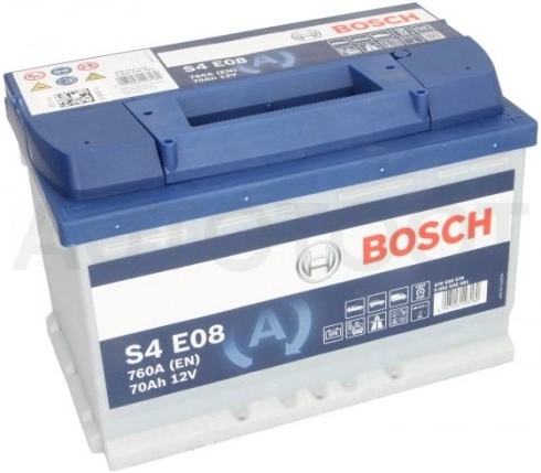 Аккумулятор BOSCH 70Ah 760A обратная полярность(-+)
