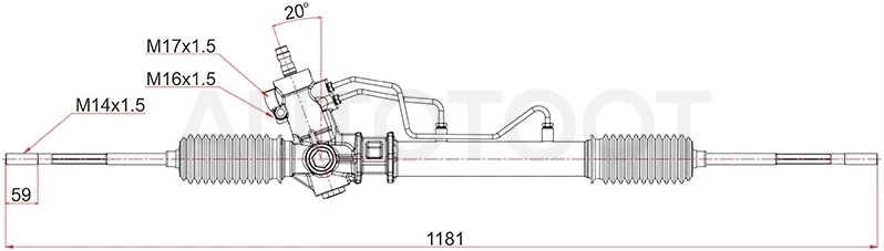 Рейка рулевая Toyota Corolla 91-02 LHD - Артикул ST4425012560 - Производитель Sat - Фото, Отзывы, Цены