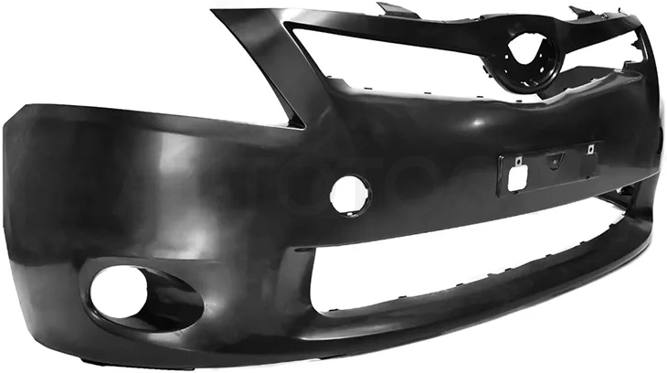 Бампер передний Toyota Auris 09-12 (Под ПТФ/ С отверстием под крюк)