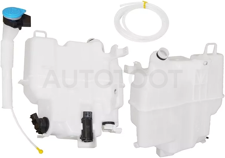 Бачок омывателя Mazda 3 13-19 / 6 12-18 / Atenza 12-18 / Axela 13-19 (Насос омывателя/ Комлектация под датчик уровня жидкости/ С горловиной/ 2 мотора (большой))