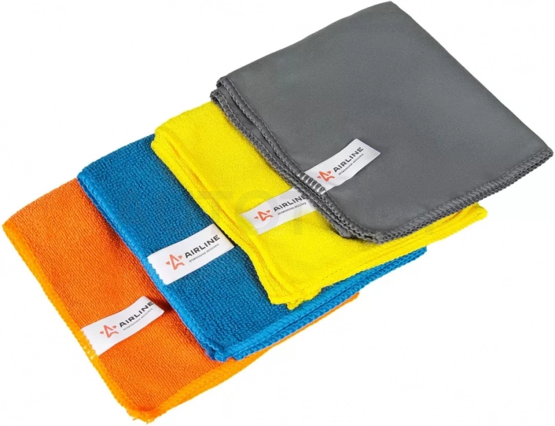 Набор салфеток "рулончики" из микрофибры (4шт., 20*20 см) - Артикул ABV02 - Производитель Airline - Фото, Отзывы, Цены