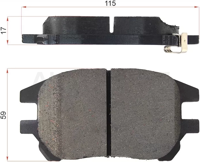 Колодки тормозные (Спереди) Lexus RX 97-03 / Toyota Harrier (XU10) 97-03 - Артикул AN678WK - Производитель Akebono - Фото, Отзывы, Цены