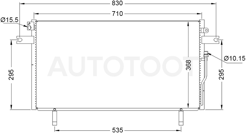 Радиатор кондиционера -  для NISSAN PATHFINDER, NISSAN TERRANO