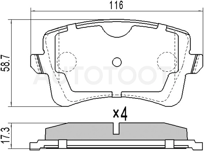 Колодки тормозные задние -JBP0337 Just Drive для AUDI A4