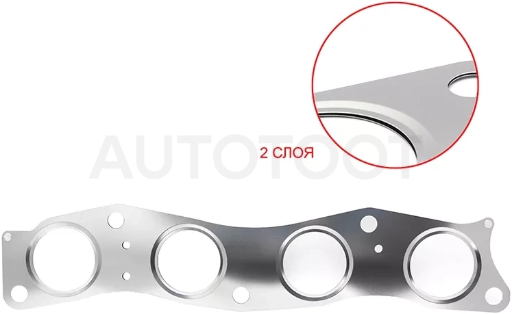 Прокладка выпускного коллектора HONDA L12A/L13A/L15A FIT/JAZZ /CIVIC 01