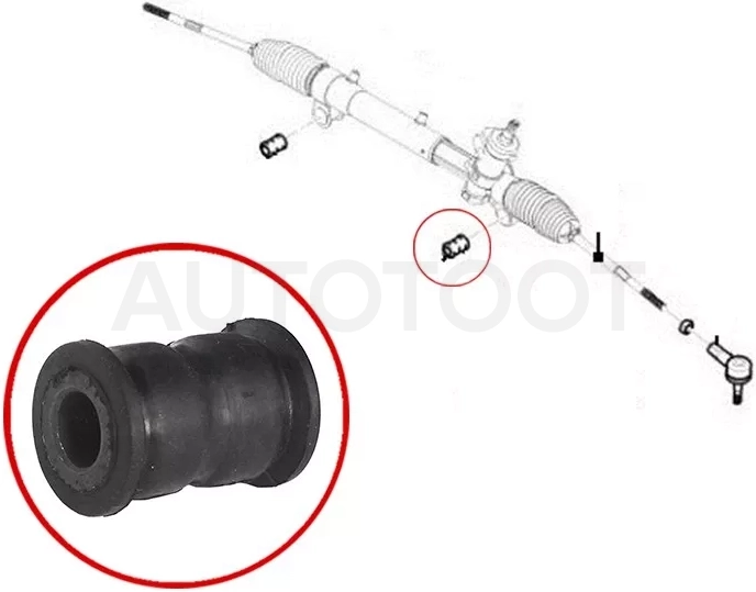 Сайлентблок рулевой рейки Chevrolet Captiva 06-15 / Opel Antara 06-15 - Артикул ST93743424B - Производитель Sat - Фото, Отзывы, Цены