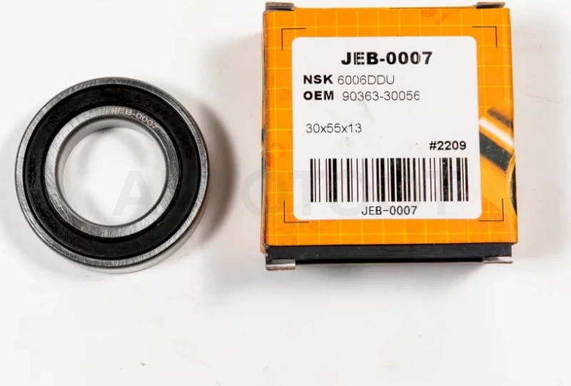 Подшипник закрытый(резина) (30/55/13) 6006-2RS - Артикул JEB0007 - Производитель Just Drive - Фото, Отзывы, Цены