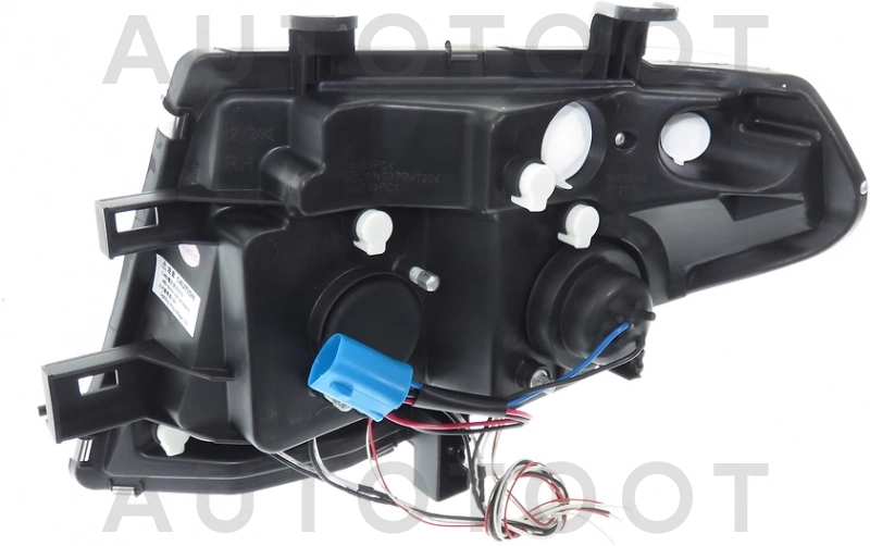 Фара левая+правая (комплект, тюнинг, линзованная, внутри черная) -  для NISSAN PATHFINDER, NISSAN NAVARA