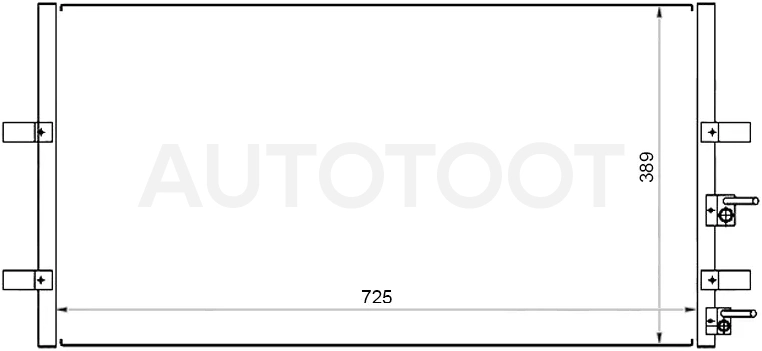 Радиатор кондиционера Ford Transit 06-14 / Tourneo Connect 02-13 - Артикул STFDR73940 - Производитель Sat - Фото, Отзывы, Цены