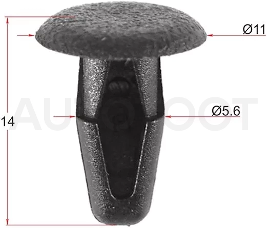 Клипса фиксатор HONDA/MITSIBISHI/NISSAN (Продажа по 10шт)