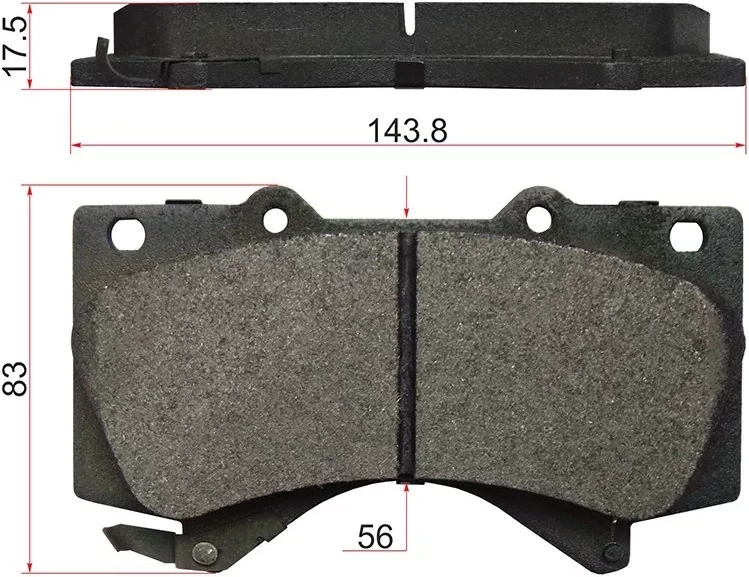 Колодки тормозные (Спереди) Toyota Land Cruiser (J200) 07-21 / Lexus LX 07-23