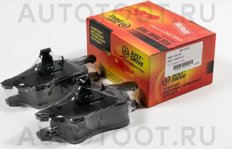 Колодки тормозные дисковые передние - Артикул JBP0458 - Производитель Just Drive - Фото, Отзывы, Цены