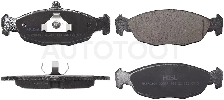 Колодки тормозные (Спереди) Chevrolet Lanos 05-09 / Daewoo Lanos 97-08 / Nexia 94-02