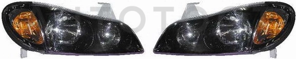 Фара левая+правая (комплект, тюнинг, внутри черная) -  для NISSAN MAXIMA, NISSAN CEFIRO