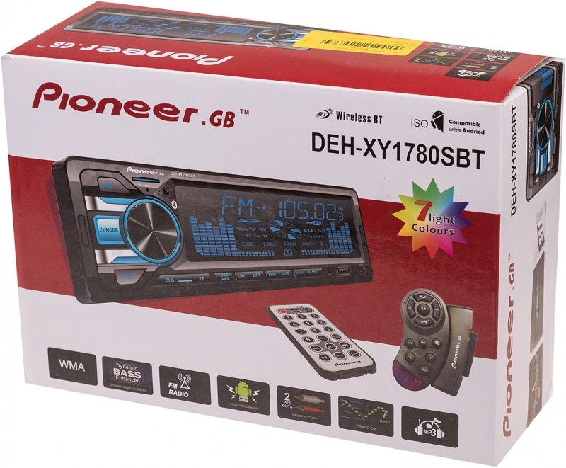Pioneer Автомагнитола Pioneer.GB MVH 1780 с Bluetooth - Артикул PIONEERGB1780 - Производитель Pioneer - Фото, Отзывы, Цены