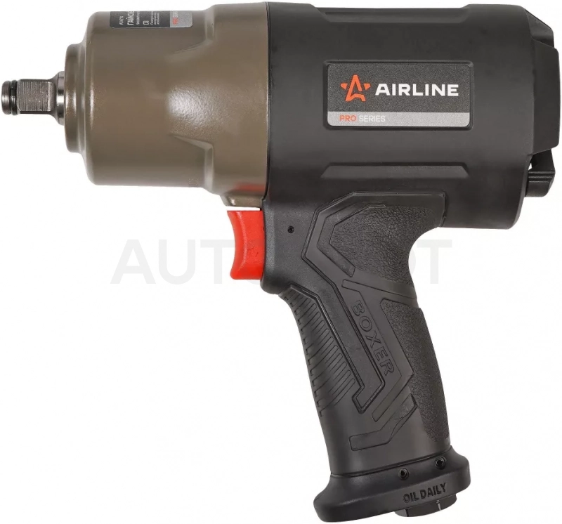 Гайковерт пневматический ударный композитный 1/2"DR 1890Нм PRO - Артикул ATAZ114 - Производитель Airline - Фото, Отзывы, Цены