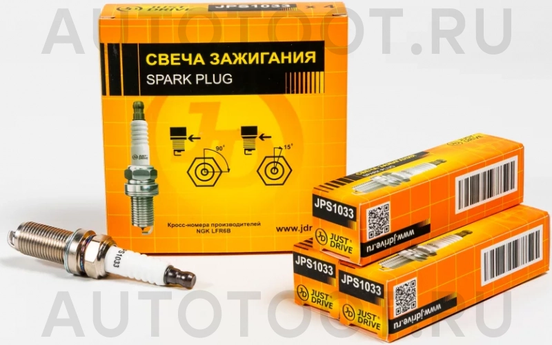 Свеча зажигания LFR6B - Артикул JPS1033 - Производитель Just Drive - Фото, Отзывы, Цены
