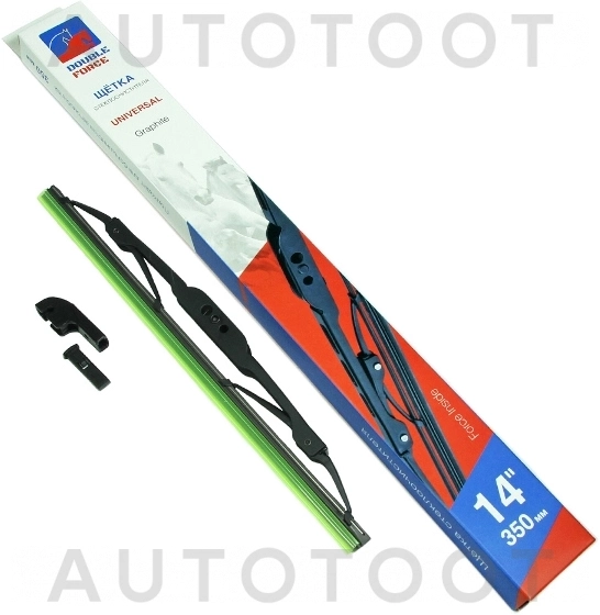 Щетка стеклоочистителя каркасная 350мм (14") DOUBLE FORCE - Артикул DFM14 - Производитель Double Force - Фото, Отзывы, Цены