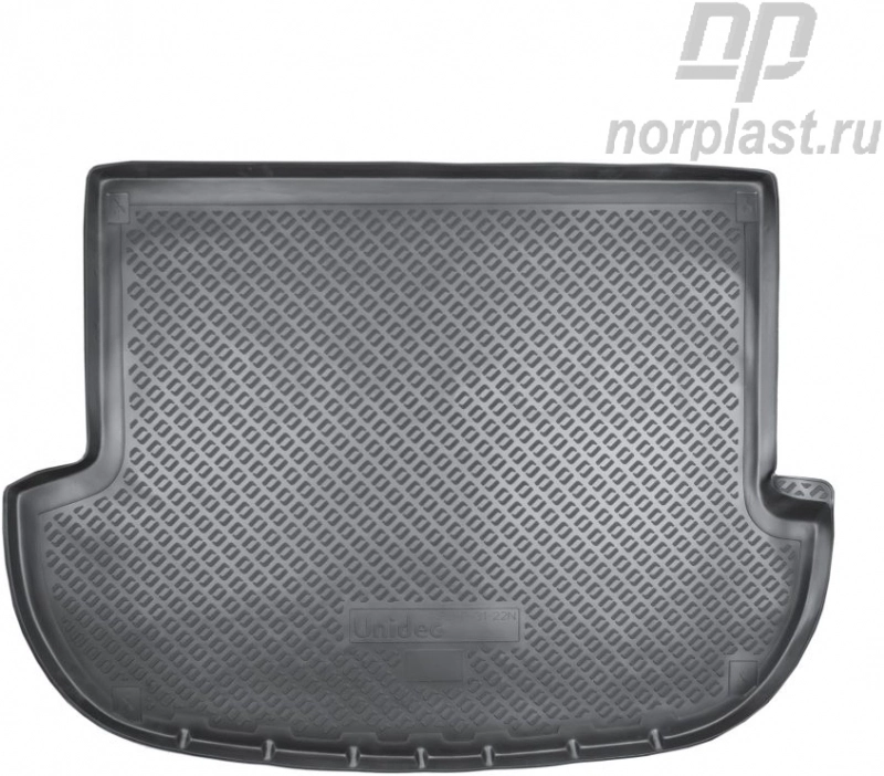Коврик в багажник NORPLAST, черный, полиуретан