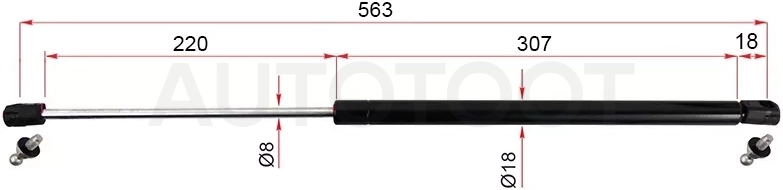 Амортизатор крышки багажника -ST90451AD025 Sat для NISSAN PRESAGE