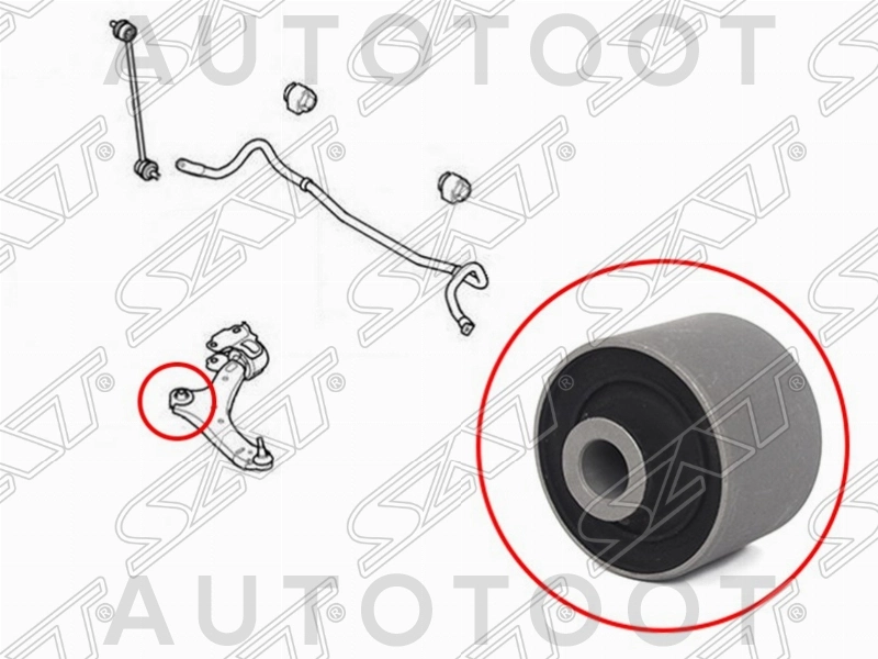 Сайлентблок переднего рычага передний -PSE10646 Patron для FORD MONDEO