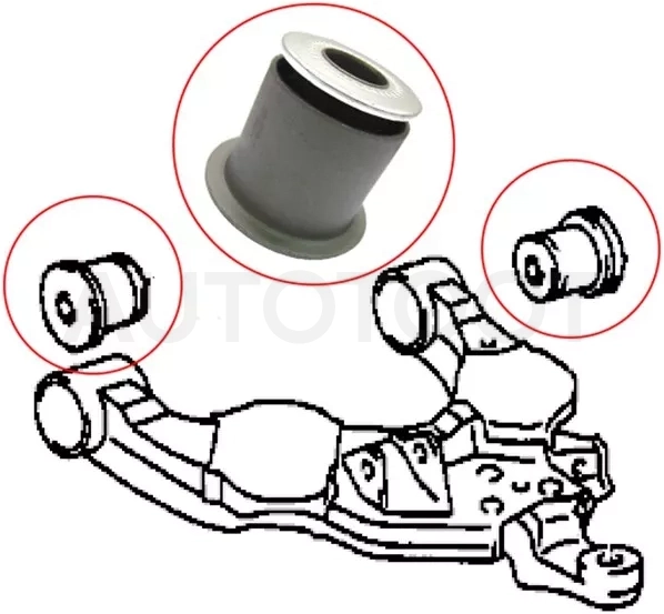 Сайлентблок рычага Toyota Land Cruiser Prado (J90) 96-02 / 4Runner 95-02 - Артикул ST4806135040 - Производитель Sat - Фото, Отзывы, Цены