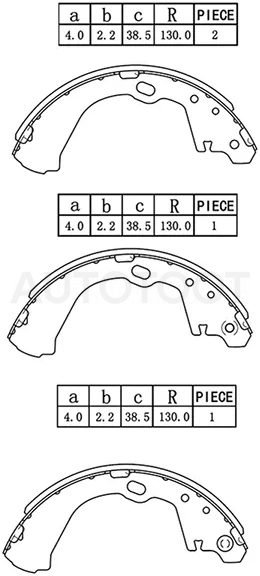 Колодки тормозные барабанные Nissan Serena 91-05 / Largo 93-99