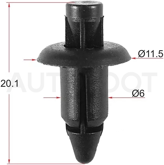 Клипса MITSUBISHI/NISSAN (Продажа по 10шт) - Артикул STKJ660 - Производитель Sat - Фото, Отзывы, Цены