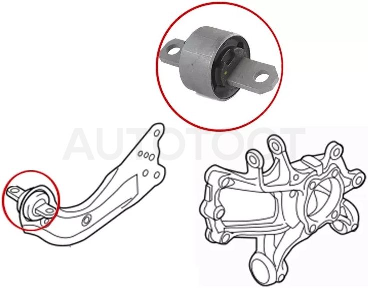 Сайлентблок Mazda 3 13-16 / 6 12 - Артикул STKR1128200B - Производитель Sat - Фото, Отзывы, Цены