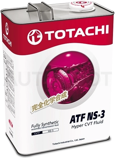 ATF масло трансмиссионное синтетическое NISSAN/INFINITI TOTACHI NS-3 4л - Артикул 4589904921520 - Производитель Totachi - Фото, Отзывы, Цены