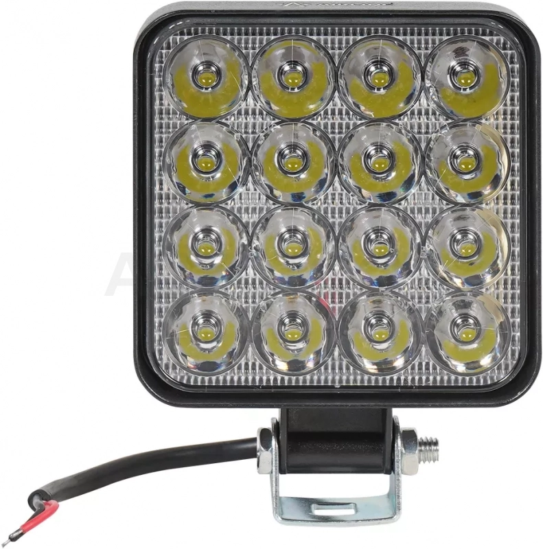 Фара светодиод. квадратная, 16LED, направленный свет, 16Вт, 83х83х22мм, 12В, STANDART - Артикул ALED029 - Производитель Airline - Фото, Отзывы, Цены